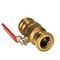 Quickfitting 1in Push-to-Connect x 1in Push-to-Connect Brass Full Port Ball Valve LF932R - alternate 2